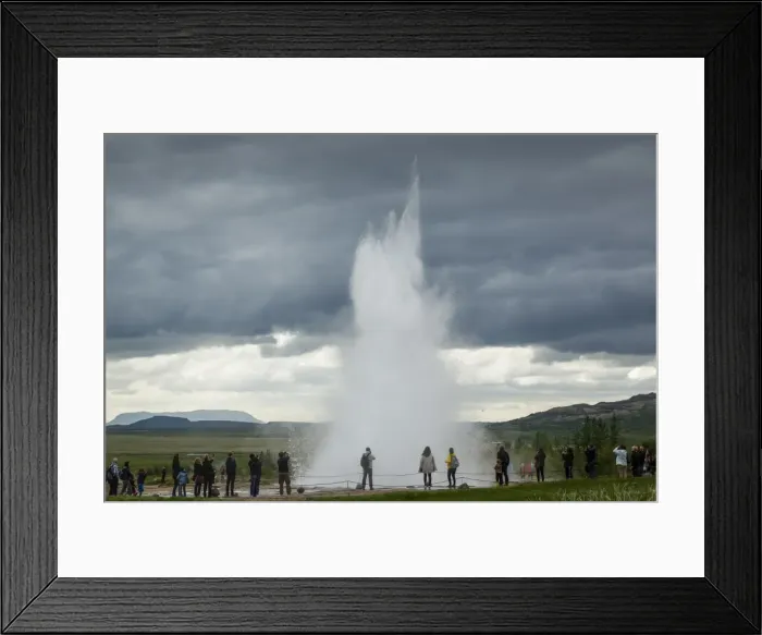 Framed Print : Strokkur geyser, Geysir, Golden Circle, Iceland, Polar Regions Framed Print : Strokkur geyser, Geysir, Golden Circle, Iceland, Polar Regions