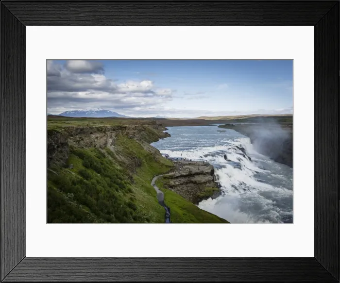 Framed Print : Gullfoss waterfall, Golden Circle, Iceland, Polar Regions Framed Print : Gullfoss waterfall, Golden Circle, Iceland, Polar Regions