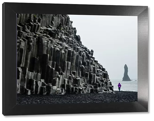 Basalt columns at the beach, Vik i Myrdal, Iceland, Polar Regions
