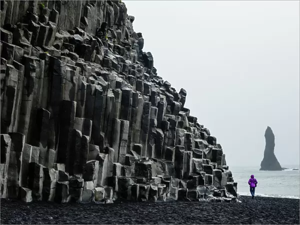 Basalt columns at the beach, Vik i Myrdal, Iceland, Polar Regions