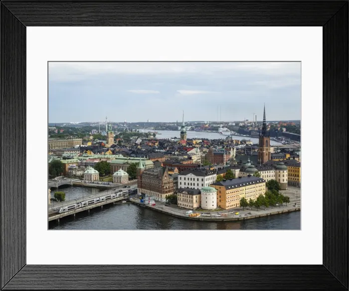 Framed Print : Skyline view over Gamla Stan, Riddarholmen and Riddarfjarden, Stockholm, Sweden, Scandinavia, Europe Framed Print : Skyline view over Gamla Stan, Riddarholmen and Riddarfjarden, Stockholm, Sweden, Scandinavia, Europe