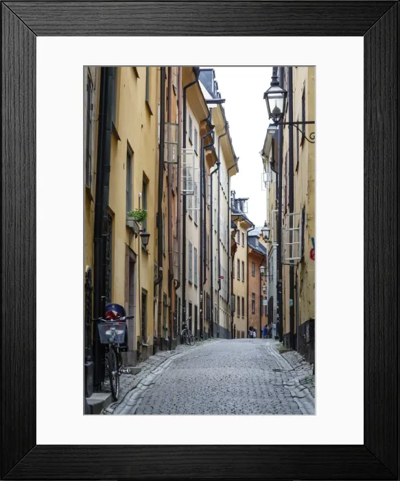 Framed Print : Street scene in Gamla Stan, Stockholm, Sweden, Scandinavia, Europe Framed Print : Street scene in Gamla Stan, Stockholm, Sweden, Scandinavia, Europe
