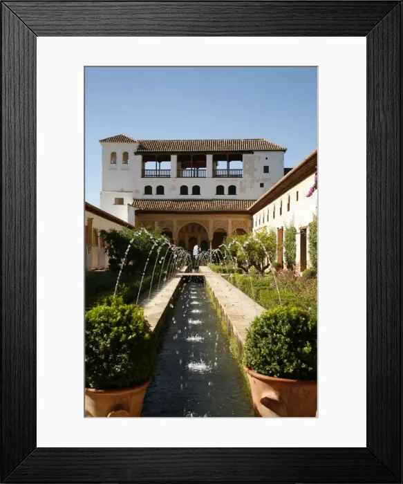 Framed Print : Generalife Gardens, Alhambra Palace, UNESCO World Heritage Site, Granada, Andalucia, Spain, Europe Framed Print : Generalife Gardens, Alhambra Palace, UNESCO World Heritage Site, Granada, Andalucia, Spain, Europe