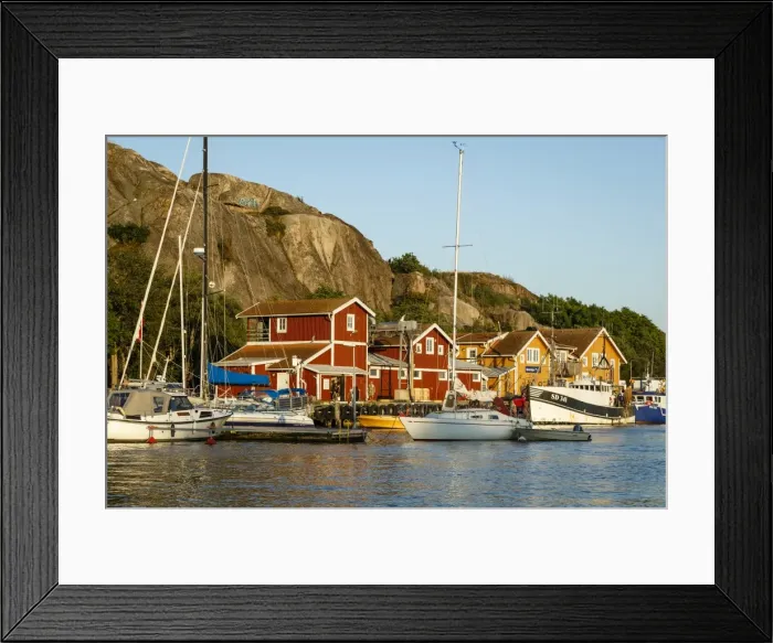 Framed Print : View over the port, Grebbestad, Bohuslan region, west coast, Sweden, Scandinavia, Europe Framed Print : View over the port, Grebbestad, Bohuslan region, west coast, Sweden, Scandinavia, Europe