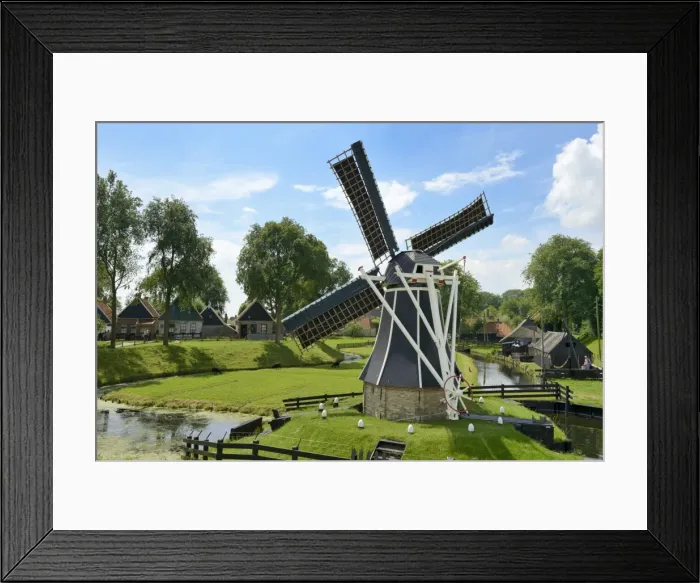 Framed Print : Traditional Dutch windmill, Zuiderzee Open Air Museum, Lake Ijssel, Enkhuizen, North Holland, Netherlands, Europe Framed Print : Traditional Dutch windmill, Zuiderzee Open Air Museum, Lake Ijssel, Enkhuizen, North Holland, Netherlands, Europe
