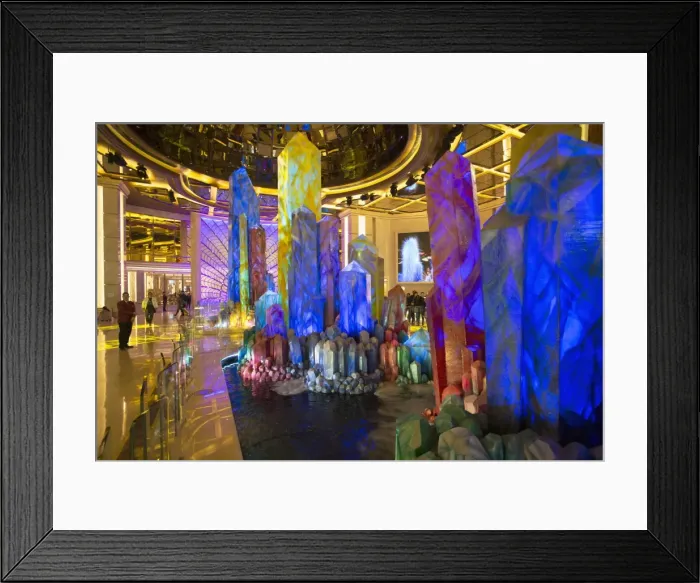Framed Print : Crystal Lobby in Galaxy Hotel, Taipa, Macau, China, Asia Framed Print : Crystal Lobby in Galaxy Hotel, Taipa, Macau, China, Asia