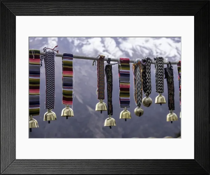 Framed Print : Yak bells on sale in a small market town in the Sagarmatha National Park, Nepal, Asia Framed Print : Yak bells on sale in a small market town in the Sagarmatha National Park, Nepal, Asia