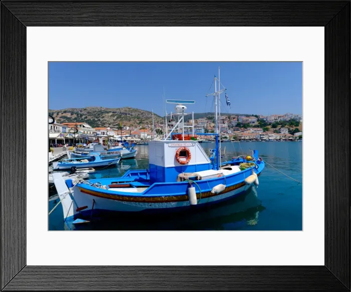 Framed Print : Boats moored in Pythagorio port, Samos Island, North Aegean Islands, Greek Islands, Greece, Europe Framed Print : Boats moored in Pythagorio port, Samos Island, North Aegean Islands, Greek Islands, Greece, Europe