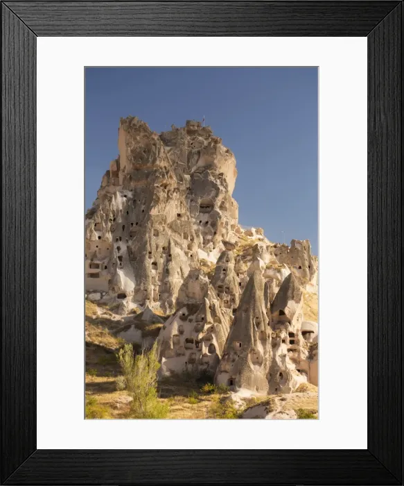Framed Print : The town of Orchisar, showing the old tunneled houses dug into the volcanic rock, Cappadocia, Anatolia, Turkey, Asia Minor, Eurasia Framed Print : The town of Orchisar, showing the old tunneled houses dug into the volcanic rock, Cappadocia, Anatolia, Turkey, Asia Minor, Eurasia