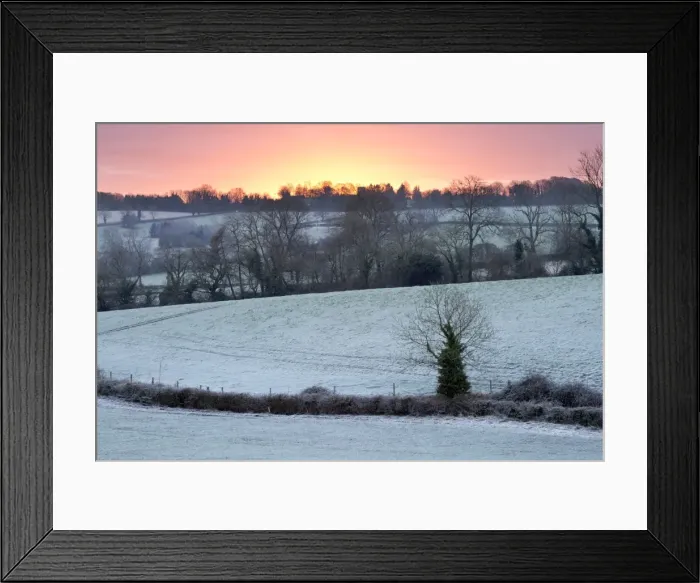 Framed Print : Winter trees and fields in dawn frost, Stow-on-the-Wold, Gloucestershire, Cotswolds, England, United Kingdom, Europe Framed Print : Winter trees and fields in dawn frost, Stow-on-the-Wold, Gloucestershire, Cotswolds, England, United Kingdom, Europe