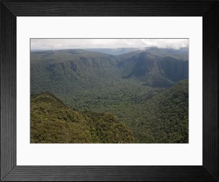 Framed Print : Aerial view of mountainous rainforest in Guyana, South America Framed Print : Aerial view of mountainous rainforest in Guyana, South America