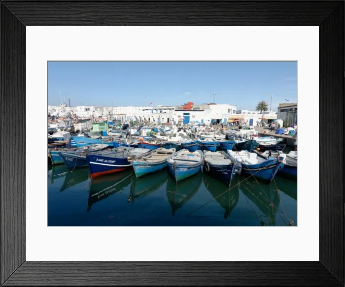 Framed Print : Small inshore fishing boats in Tangier fishing harbour, Tangier, Morocco, North Africa, Africa Framed Print : Small inshore fishing boats in Tangier fishing harbour, Tangier, Morocco, North Africa, Africa