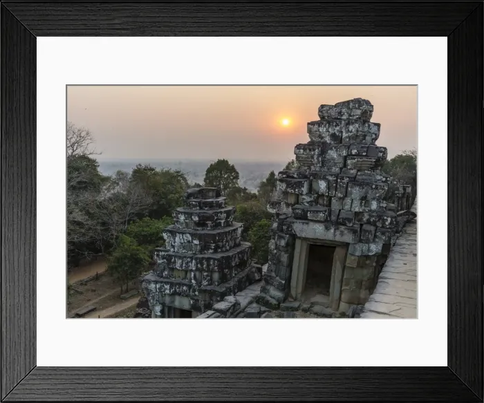Framed Print : Sunset view from Phnom Bakheng, Angkor, UNESCO World Heritage Site, Siem Reap, Cambodia, Indochina, Southeast Asia, Asia Framed Print : Sunset view from Phnom Bakheng, Angkor, UNESCO World Heritage Site, Siem Reap, Cambodia, Indochina, Southeast Asia, Asia