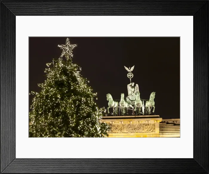 Framed Print : The Brandenburg Gate and Christmas Tree, Berlin, Germany, Europe Framed Print : The Brandenburg Gate and Christmas Tree, Berlin, Germany, Europe