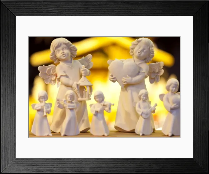 Framed Print : Wooden Christmas angel decorations at the Dresden Strietzelmarkt Christmas Market, Dresden, Saxony, Germany, Europe Framed Print : Wooden Christmas angel decorations at the Dresden Strietzelmarkt Christmas Market, Dresden, Saxony, Germany, Europe