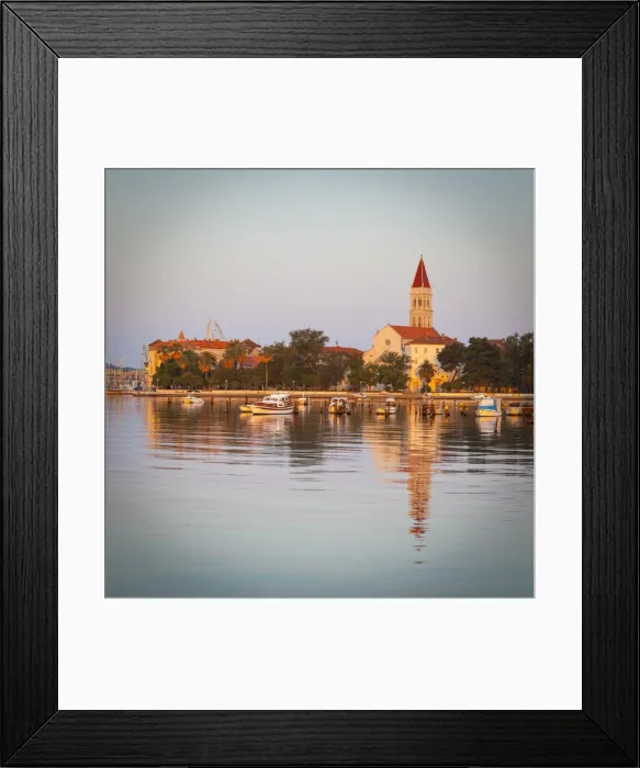 Framed Print : Cathedral of St. Lawrence illuminated at sunrise, Stari Grad (Old Town), Trogir, Dalmatia, Croatia, Europe Framed Print : Cathedral of St. Lawrence illuminated at sunrise, Stari Grad (Old Town), Trogir, Dalmatia, Croatia, Europe