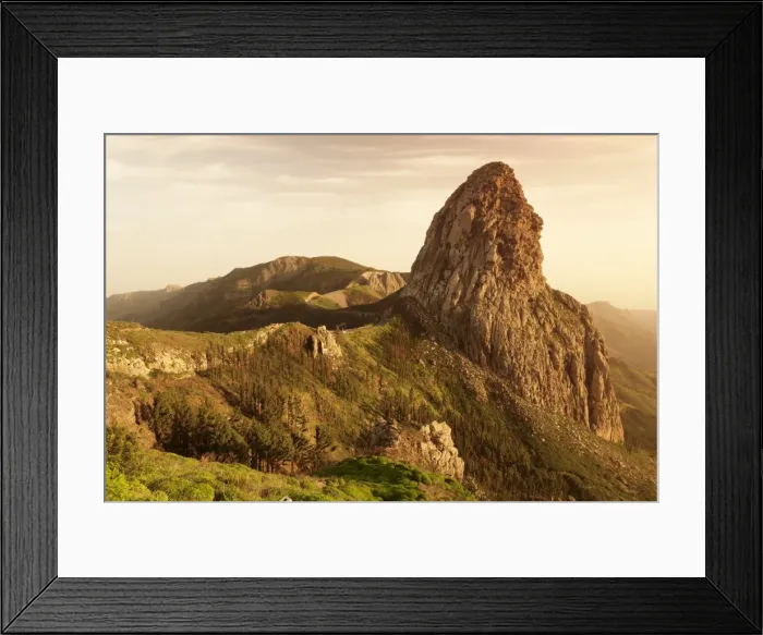 Framed Print : Roque de Agando, Mirador de Roques, Degollada de Agando, La Gomera, Canary Islands, Spain, Europe Framed Print : Roque de Agando, Mirador de Roques, Degollada de Agando, La Gomera, Canary Islands, Spain, Europe