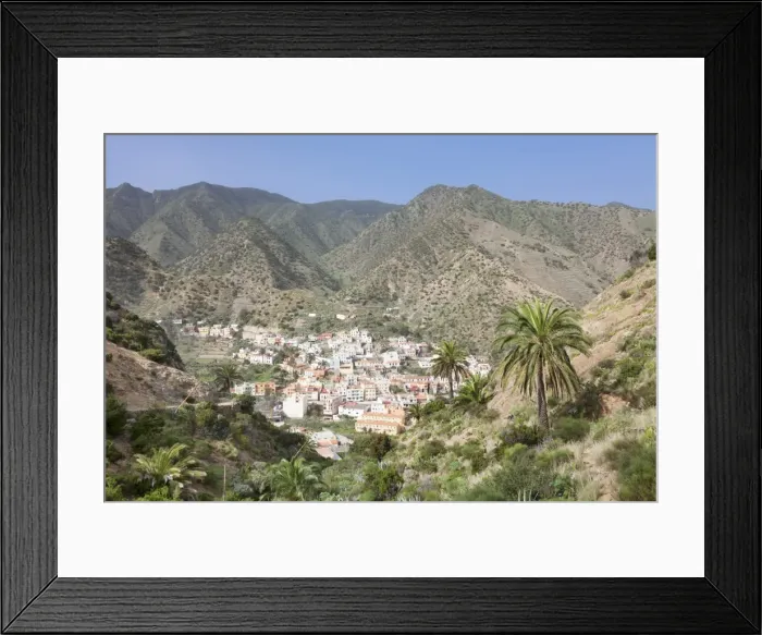 Framed Print : Vallehermoso, La Gomera, Canary Islands, Spain, Europe Framed Print : Vallehermoso, La Gomera, Canary Islands, Spain, Europe
