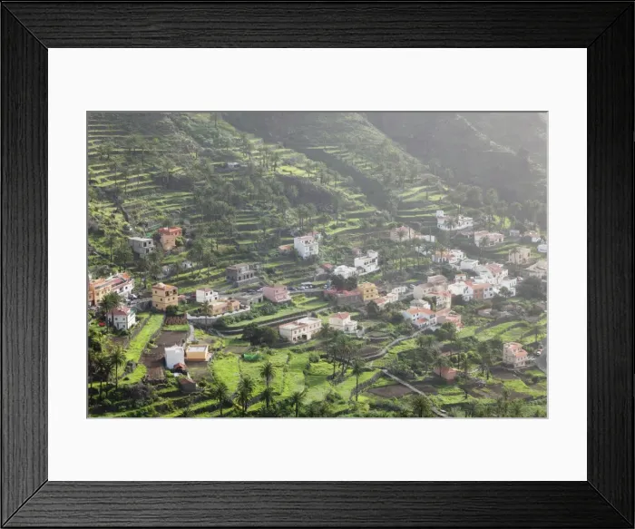 Framed Print : Terraces, Valle Gran Rey, La Gomera, Canary Islands, Spain, Europe Framed Print : Terraces, Valle Gran Rey, La Gomera, Canary Islands, Spain, Europe