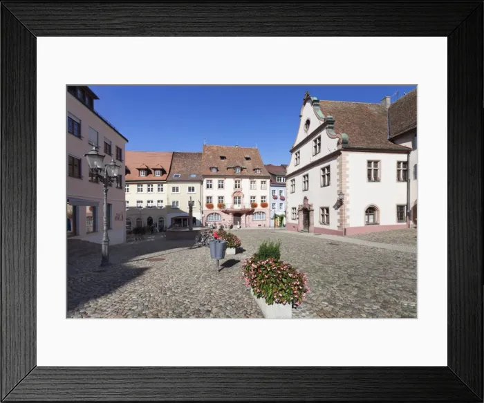 Framed Print : Market Square, Old Town Hall, Endingen, Kaiserstuhl, Breisgau, Black Forest, Baden Wurttemberg, Germany, Europe Framed Print : Market Square, Old Town Hall, Endingen, Kaiserstuhl, Breisgau, Black Forest, Baden Wurttemberg, Germany, Europe