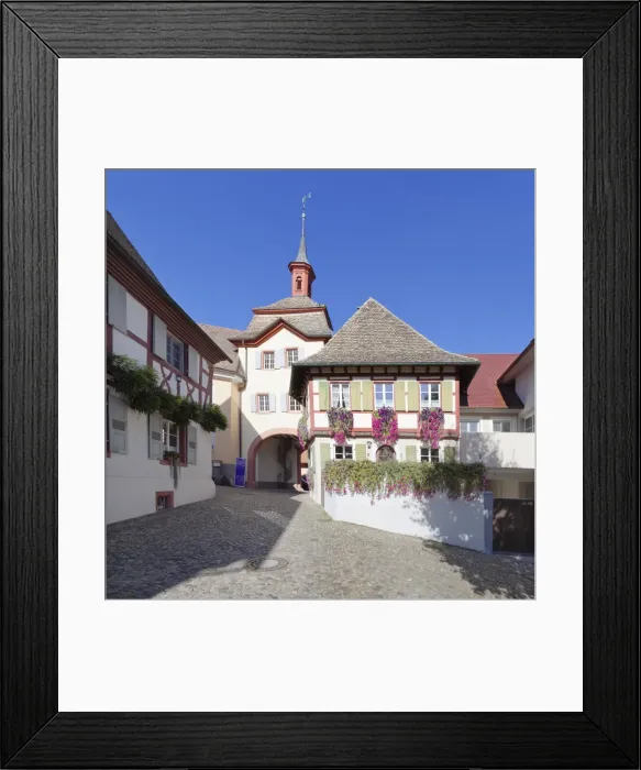 Framed Print : Historic centre with town gate, Burkheim, Kaiserstuhl, Breisgau, Black Forest, Baden Wurttemberg, Germany, Europe Framed Print : Historic centre with town gate, Burkheim, Kaiserstuhl, Breisgau, Black Forest, Baden Wurttemberg, Germany, Europe