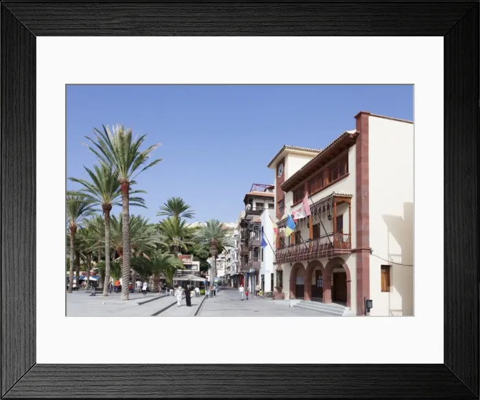 Framed Print : Town Hall at Plaza de las Americas Square, San Sebastian, La Gomera, Canary Islands, Spain, Europe Framed Print : Town Hall at Plaza de las Americas Square, San Sebastian, La Gomera, Canary Islands, Spain, Europe