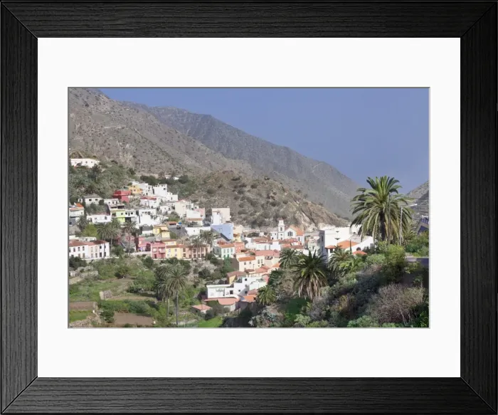 Framed Print : Vallehermoso, La Gomera, Canary Islands, Spain, Europe Framed Print : Vallehermoso, La Gomera, Canary Islands, Spain, Europe