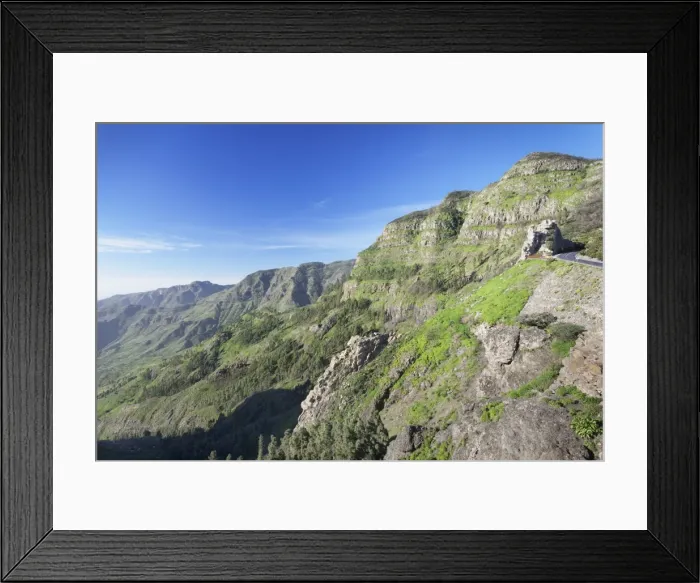 Framed Print : Mirador de Roques, Degollada de Agando, La Gomera, Canary Islands, Spain, Europe Framed Print : Mirador de Roques, Degollada de Agando, La Gomera, Canary Islands, Spain, Europe