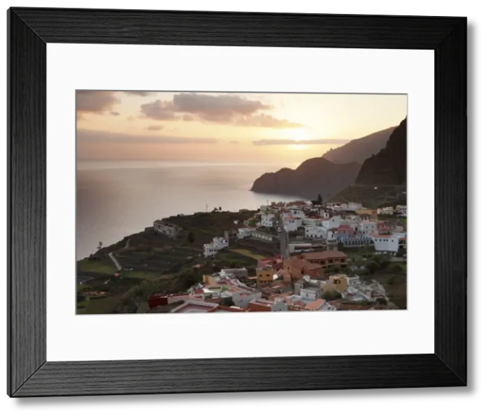 Framed Print : Agulo, La Gomera, Canary Islands, Spain, Atlantic, Europe
