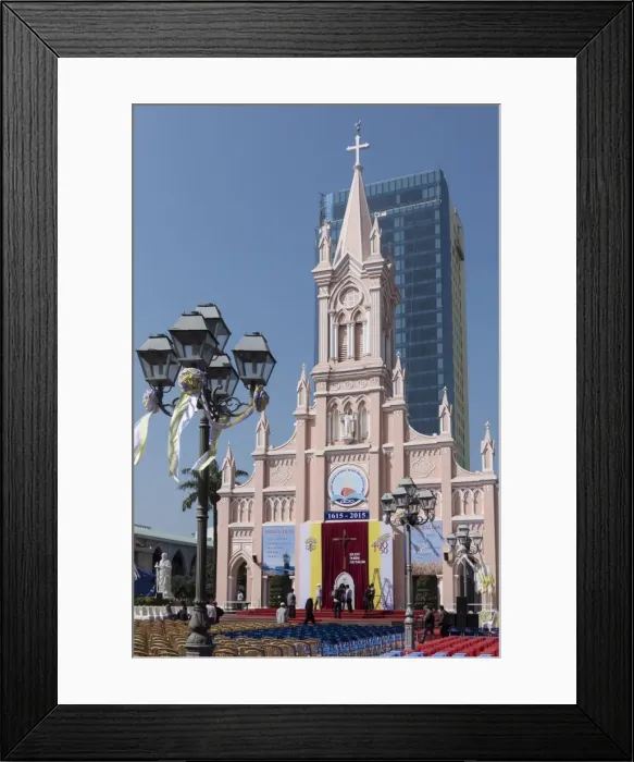 Framed Print : Cathedral, Danang, Vietnam, Indochina, Southeast Asia, Asia Framed Print : Cathedral, Danang, Vietnam, Indochina, Southeast Asia, Asia