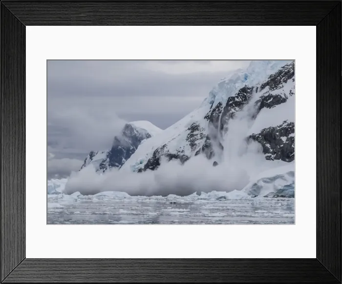 Framed Print : Falling avalanche of snow and ice in Neko Harbor, Antarctica, Polar Regions Framed Print : Falling avalanche of snow and ice in Neko Harbor, Antarctica, Polar Regions