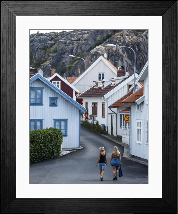 Framed Print : Street scene in Fjallbacka, Bohuslan region, west coast, Sweden, Scandinavia, Europe Framed Print : Street scene in Fjallbacka, Bohuslan region, west coast, Sweden, Scandinavia, Europe