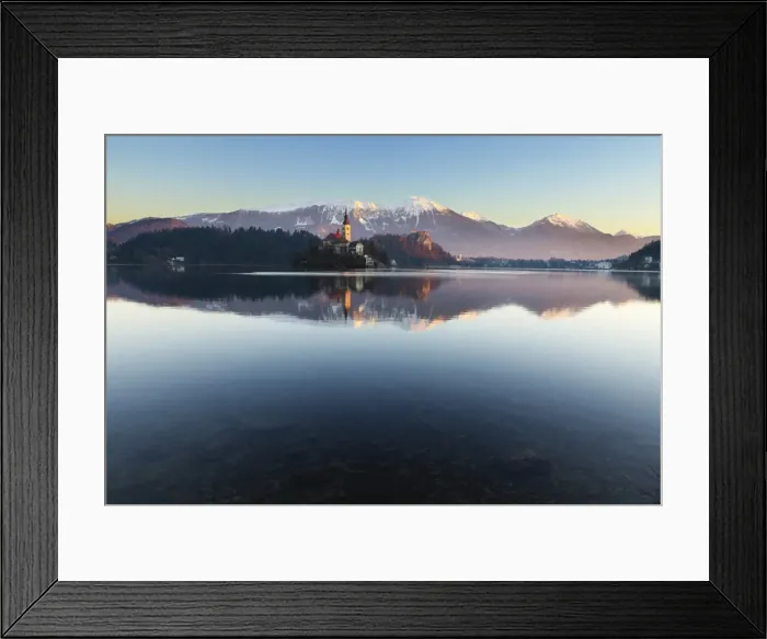 Framed Print : The Assumption of Mary Pilgrimage Church on Lake Bled and Bled Castle, Bled, Slovenia Framed Print : The Assumption of Mary Pilgrimage Church on Lake Bled and Bled Castle, Bled, Slovenia