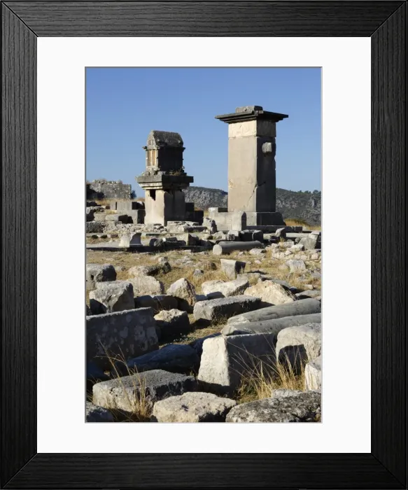 Framed Print : Harpy monument and Lycian tomb, Xanthos, Kalkan, Lycia, Antalya Province, Mediterranean Coast Framed Print : Harpy monument and Lycian tomb, Xanthos, Kalkan, Lycia, Antalya Province, Mediterranean Coast