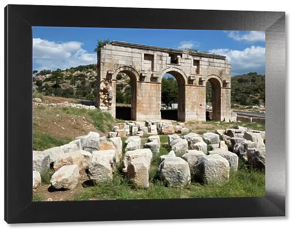 Arch of Mettius Modestus, Patara, near Kalkan, Lycia, Antalya Province, Mediterranean Coast