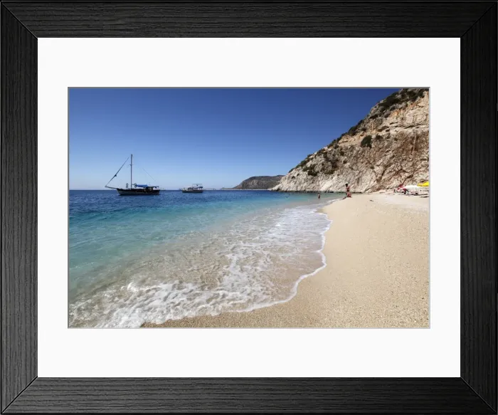 Framed Print : Kaputas beach, near Kalkan, Lycia, Antalya Province, Mediterranean Coast, Southwest Turkey