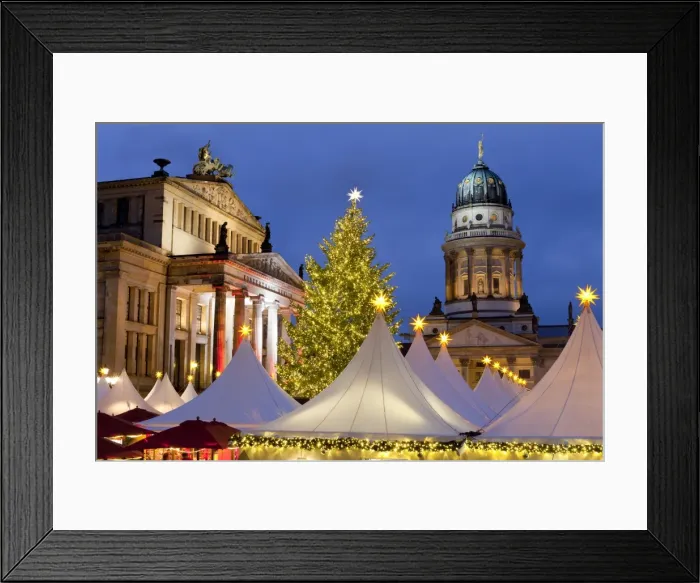 Framed Print : The Gendarmenmarkt Christmas Market, Theatre, and French Cathedral, Berlin, Germany Framed Print : The Gendarmenmarkt Christmas Market, Theatre, and French Cathedral, Berlin, Germany