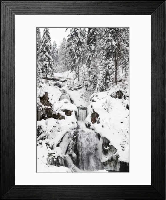 Framed Print : Triberg Waterfalls in winter, Triberg, Black Forest, Baden-Wurttemberg, Germany, Europe Framed Print : Triberg Waterfalls in winter, Triberg, Black Forest, Baden-Wurttemberg, Germany, Europe