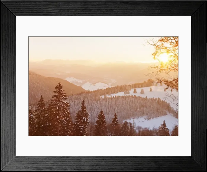 Framed Print : Winter landscape at sunrise, Belchen Mountain, Black Forest, Baden-Wurttemberg, Germany Framed Print : Winter landscape at sunrise, Belchen Mountain, Black Forest, Baden-Wurttemberg, Germany