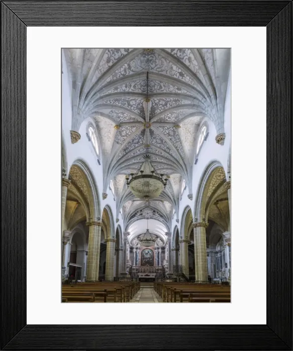 Framed Print : The Manueline and Portuguese baroque cathedral church of Our Lady of the Assumption Framed Print : The Manueline and Portuguese baroque cathedral church of Our Lady of the Assumption