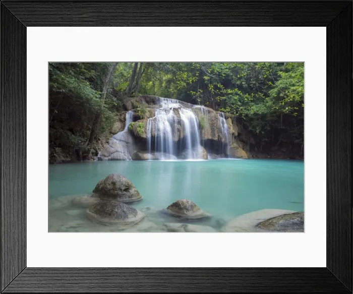 Framed Print : Erawan Falls, Kanchanaburi, Thailand, Southeast Asia, Asia Framed Print : Erawan Falls, Kanchanaburi, Thailand, Southeast Asia, Asia