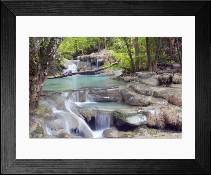Framed Print : Erawan Falls, Kanchanaburi, Thailand, Southeast Asia, Asia Framed Print : Erawan Falls, Kanchanaburi, Thailand, Southeast Asia, Asia