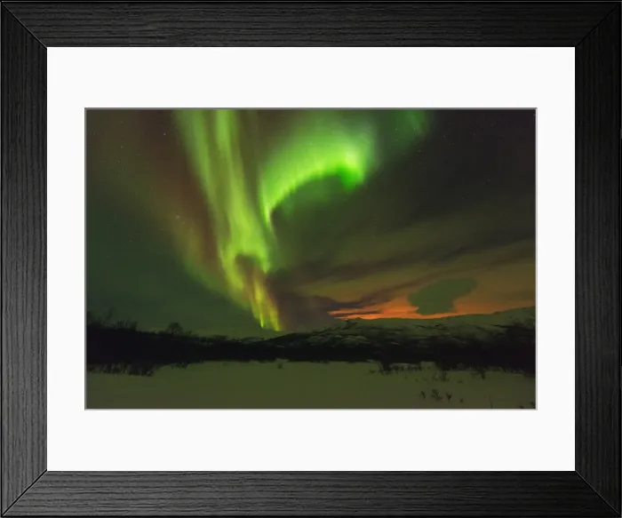 Framed Print : Aurora borealis (Northern Lights) on Kungsleden (Kings Trail), Abisko National Park Framed Print : Aurora borealis (Northern Lights) on Kungsleden (Kings Trail), Abisko National Park