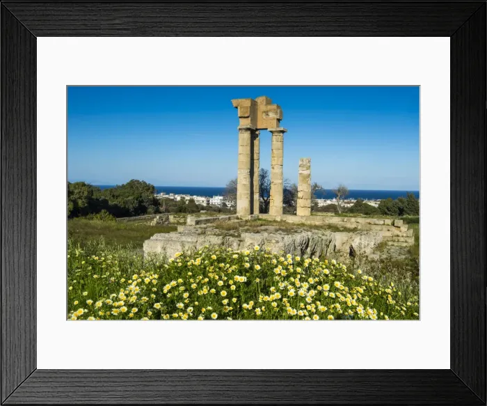 Framed Print : Temple of Apollo at the Acropolis, Rhodes, Dodecanese, Greek Islands, Greece, Europe Framed Print : Temple of Apollo at the Acropolis, Rhodes, Dodecanese, Greek Islands, Greece, Europe