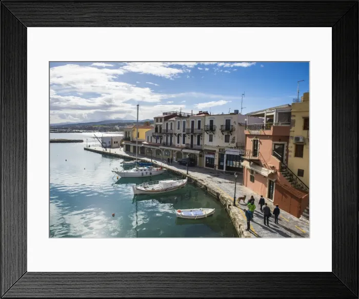 Framed Print : Venetian Harbour, Rethymno, Crete, Greek Islands, Greece, Europe Framed Print : Venetian Harbour, Rethymno, Crete, Greek Islands, Greece, Europe