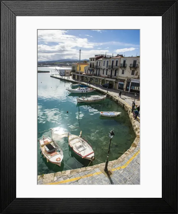 Framed Print : Venetian Harbour, Rethymno, Crete, Greek Islands, Greece, Europe Framed Print : Venetian Harbour, Rethymno, Crete, Greek Islands, Greece, Europe