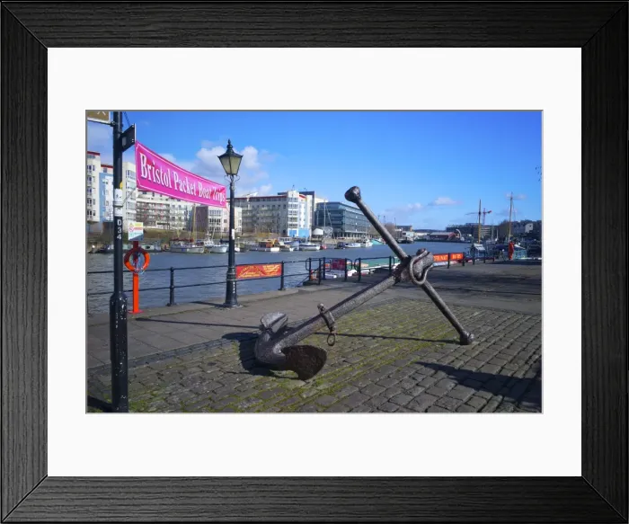 Framed Print : Old anchor on Bristol Harbour, Bristol, England, United Kingdom, Europe Framed Print : Old anchor on Bristol Harbour, Bristol, England, United Kingdom, Europe