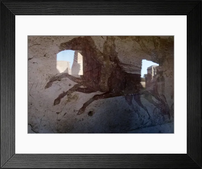 Framed Print : Roman chariot fresco, Ancient Ostia (Ostia Antica), Rome, Lazio, Italy, Europe Framed Print : Roman chariot fresco, Ancient Ostia (Ostia Antica), Rome, Lazio, Italy, Europe
