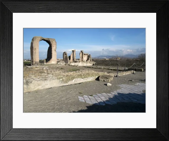 Framed Print : View of the grand Atrium of the Quintilis villa, built in the 2nd century BC on the Appian Way Framed Print : View of the grand Atrium of the Quintilis villa, built in the 2nd century BC on the Appian Way