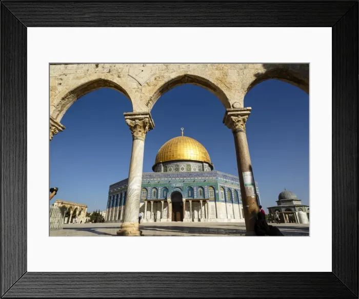 Framed Print : Dome of the Rock Mosque, Temple Mount, UNESCO World Heritage Site, Jerusalem, Israel Framed Print : Dome of the Rock Mosque, Temple Mount, UNESCO World Heritage Site, Jerusalem, Israel